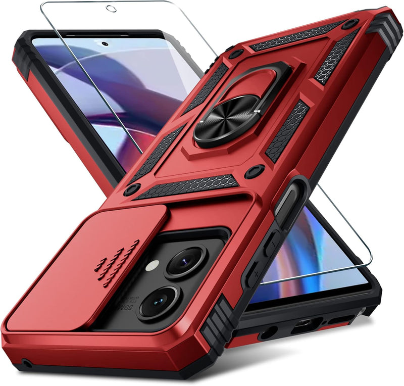 Load image into Gallery viewer, [Magnetic Ring Kickstand][Slide Camera Cover] Motorola Moto G Stylus 5G 2024 - Shield Shockproof Rugged Heavy Duty Case - Polar Tech Australia
