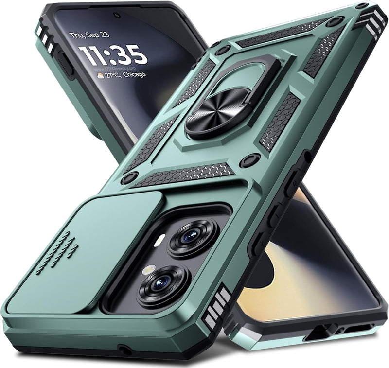 Load image into Gallery viewer, [Ring Rotating Stand][Camera Lens Cover] Motorola Moto Edge 2024 - Shield Shockproof Rugged Heavy Duty Case - Polar Tech Australia

