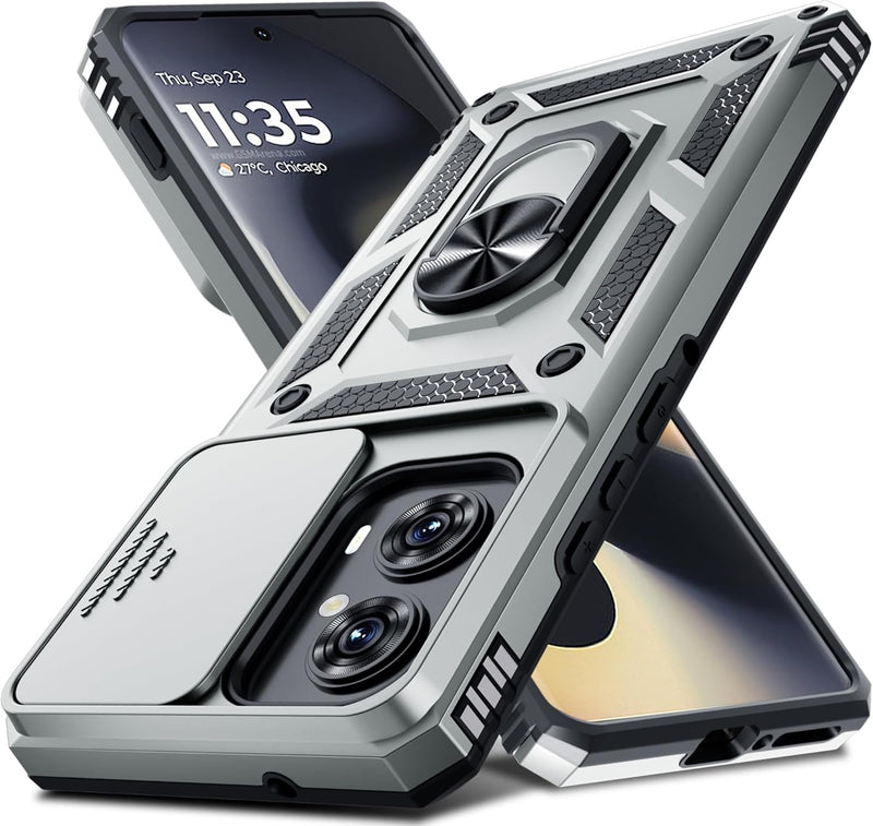 Load image into Gallery viewer, [Ring Rotating Stand][Camera Lens Cover] Motorola Moto Edge 2024 - Shield Shockproof Rugged Heavy Duty Case - Polar Tech Australia
