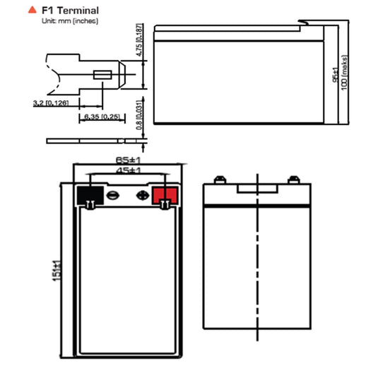 [NEP12V7AH] 12 Volt 7Ah Battery Valve Regulated Lead-Acid Battery - Polar Tech Australia