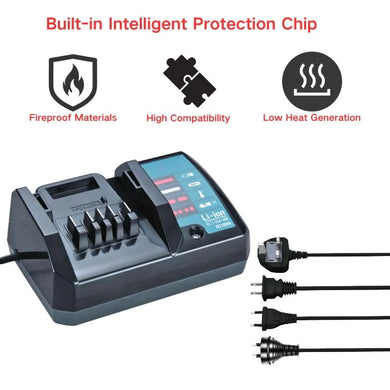 Replacement Dual  Fast Charger For Makita 14.4V-21V Electrical Tool Li-ion Battery - Polar Tech Australia