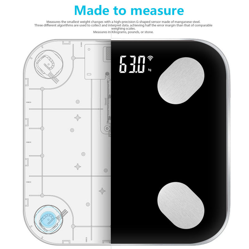 Chargez l&#39;image dans la visionneuse de la galerie, [TUYA Smart Home] Tuya Multiple Detection Functions Smart Life Wifi BMI Scale - Polar Tech Australia
