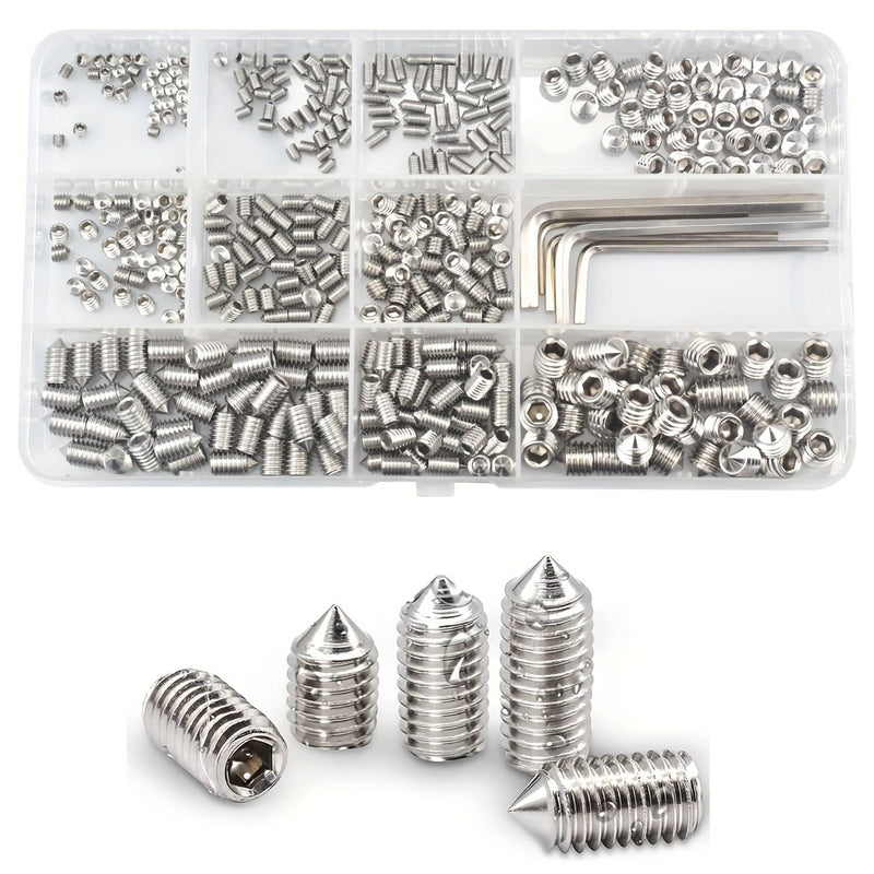 Load image into Gallery viewer, [400 Pieces] Hex Socket Grub Screw Cone Point (M3. M4, M5, M6, M8)
