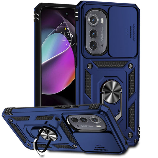 [Magnetic Ring Kickstand][Camera Cover] Motorola Moto Edge 2022 - Shield Shockproof Rugged Heavy Duty Case - Polar Tech Australia
