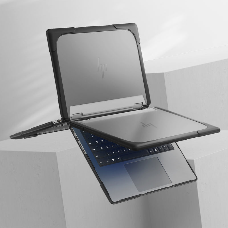 Load image into Gallery viewer, HP ENVY X360 14 14-inch (2024) Matte Transparent Cooling Stand and Shockproof Case - Polar Tech Australia
