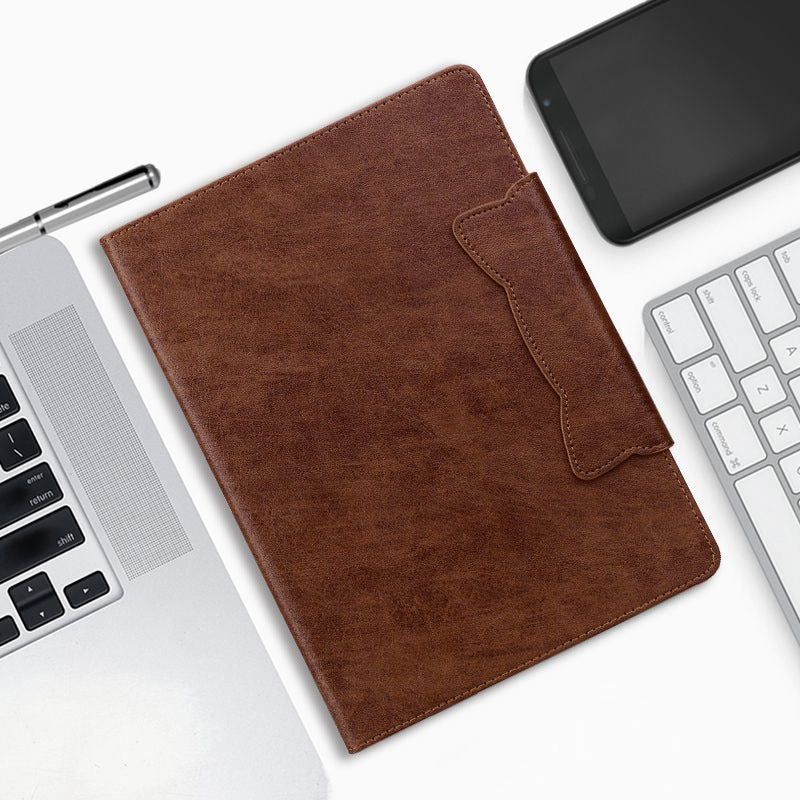 Chargez l&#39;image dans la visionneuse de la galerie, Apple iPad 5/6 9.7&#39;&#39; 5/6th Gen (2017/2018) Business Retro Matte Leather Protective Case
