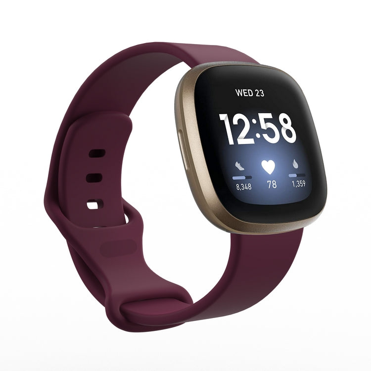 Cargue la imagen en el visor de la galería, Replacement Silicone Band for Fitbit Versa 3 / 4 / Sense  – Soft, Waterproof, Sport Wrist Strap - Polar Tech Australia
