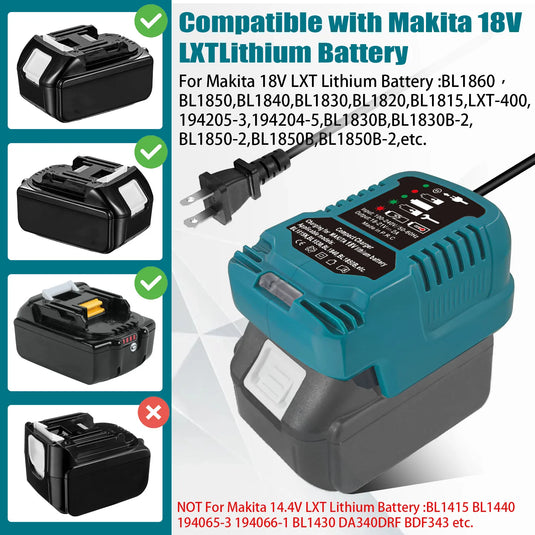 Replacement Mini Charger For Makita 18V Tool Battery - Polar Tech Australia