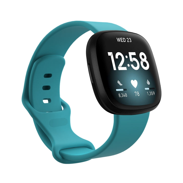 Cargue la imagen en el visor de la galería, Replacement Silicone Band for Fitbit Versa 3 / 4 / Sense  – Soft, Waterproof, Sport Wrist Strap - Polar Tech Australia
