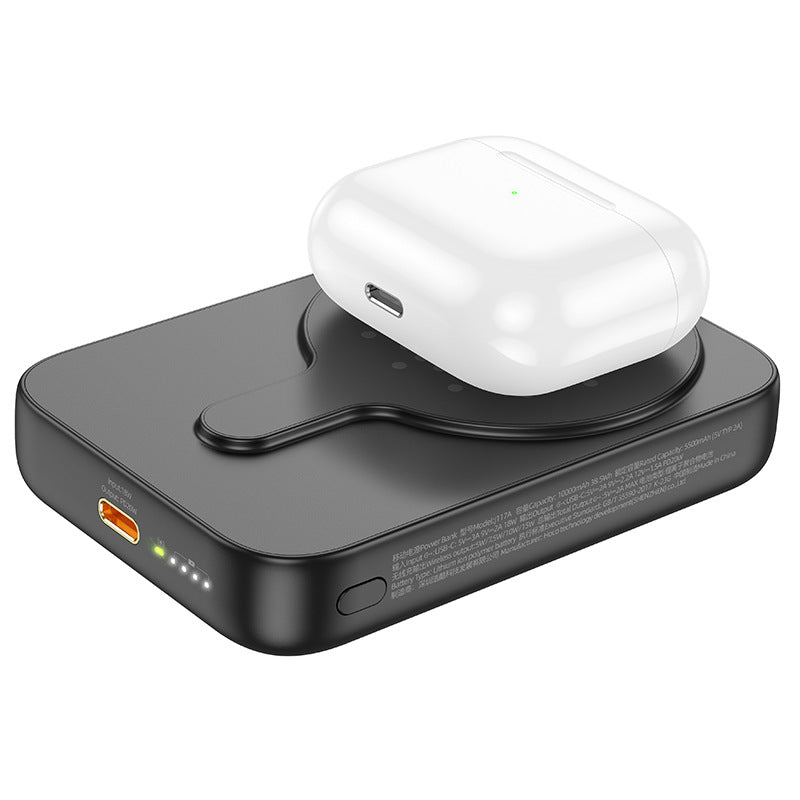 Cargue la imagen en el visor de la galería, [J117A][10000mAh][MagSafe Compatible] HOCO Mini Wireless Magnetic &amp; PD 20W Fast Charging Power Bank - Polar Tech Australia
