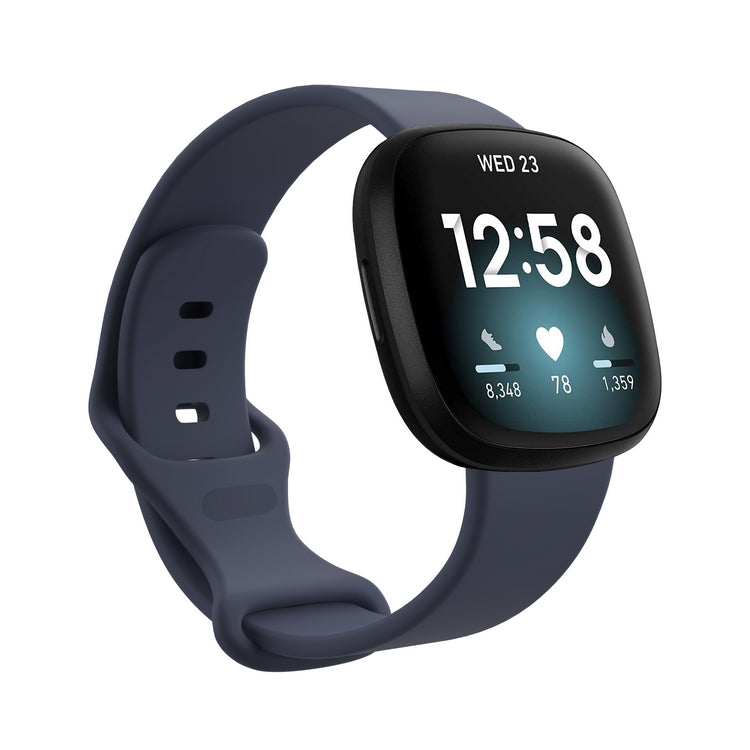 Cargue la imagen en el visor de la galería, Replacement Silicone Band for Fitbit Versa 3 / 4 / Sense  – Soft, Waterproof, Sport Wrist Strap - Polar Tech Australia
