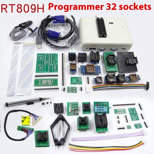 [RT809H] [33 in 1] Programmer for LCD, Computer, Automotive MCU, and Mobile Flash Programming (Includes Adapter) - Polar Tech Australia