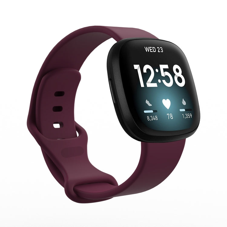 Cargue la imagen en el visor de la galería, Replacement Silicone Band for Fitbit Versa 3 / 4 / Sense  – Soft, Waterproof, Sport Wrist Strap - Polar Tech Australia
