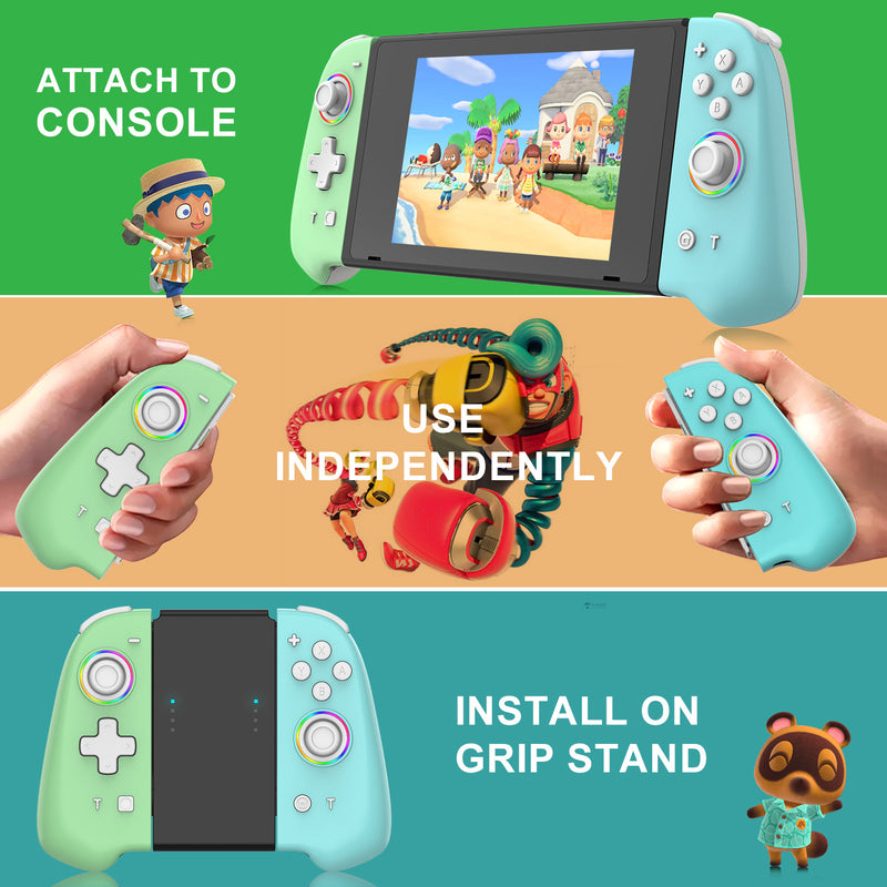 Chargez l&#39;image dans la visionneuse de la galerie, Nintendo Switch Joy-Con Controllers Pair with RGB Lighting - Polar Tech Australia
