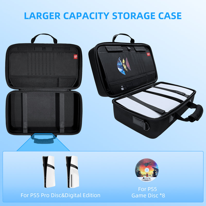 Load image into Gallery viewer, SONY PlayStation PS5 Pro &amp; PS5 Slim - Heavy Duty All-in-one Multifunction Durable Carry Box Travel Storage Suitcase
