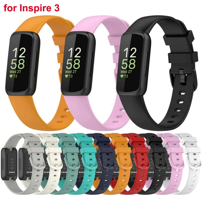 Load image into Gallery viewer, Silicone Replacement Band for Fitbit Inspire 3 – Adjustable Strap
