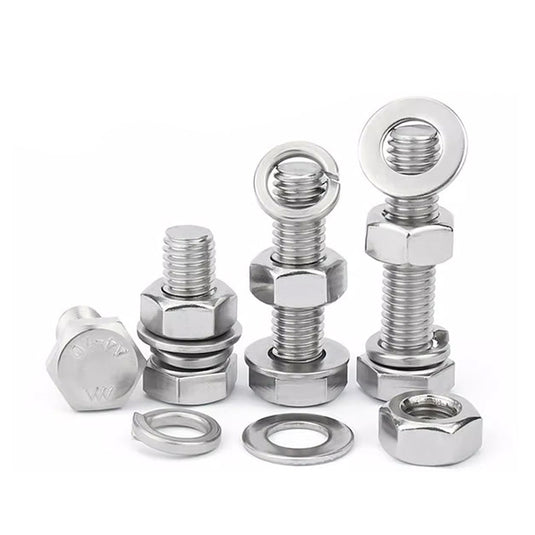 [240 Pieces] Stainless Steel M4 M5 Hex Socket Screws, Bolts, Nuts Washers & Lock Washers Set with Storage Box