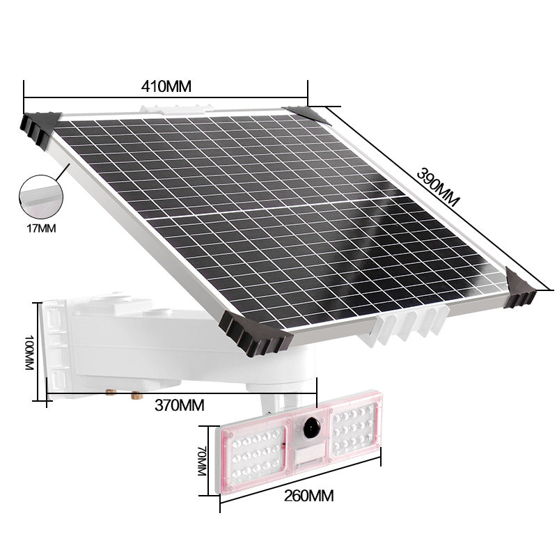 Chargez l&#39;image dans la visionneuse de la galerie, [Built-in 12V/30Ah Battery][With Flood Light] Universal 60W Solar Panel Powered 12V Power Supply CCTV Camera Wifi Bridge
