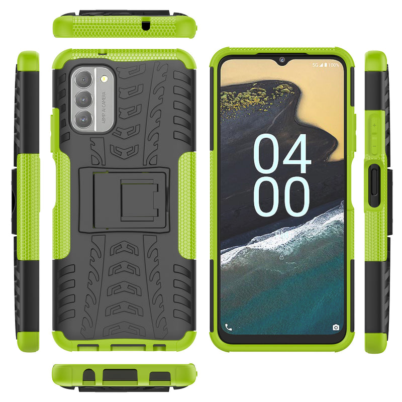 Cargue la imagen en el visor de la galería, Nokia G300 - Shield With Kickstand Hard PC Back Cover Soft TPU Dual Layer Protection Case - Polar Tech Australia

