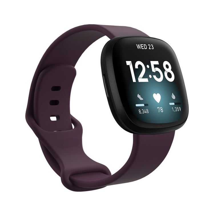 Cargue la imagen en el visor de la galería, Replacement Silicone Band for Fitbit Versa 3 / 4 / Sense  – Soft, Waterproof, Sport Wrist Strap - Polar Tech Australia
