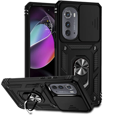 [Magnetic Ring Kickstand][Camera Cover] Motorola Moto Edge 2022 - Shield Shockproof Rugged Heavy Duty Case - Polar Tech Australia
