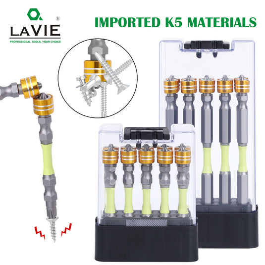 [10pcs/100mm] Dual Head Magnetic Suction Anti-Shock PH2 Phillips Impact Driver Bit Set