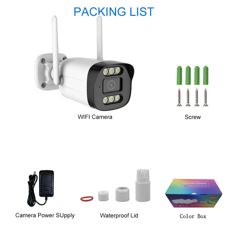 Chargez l&#39;image dans la visionneuse de la galerie, [TUYA Smart Home] 4MP FHD Wireless WIFI Bullet Outdoor Security Full Color Night Vision Camera - Polar Tech Australia
