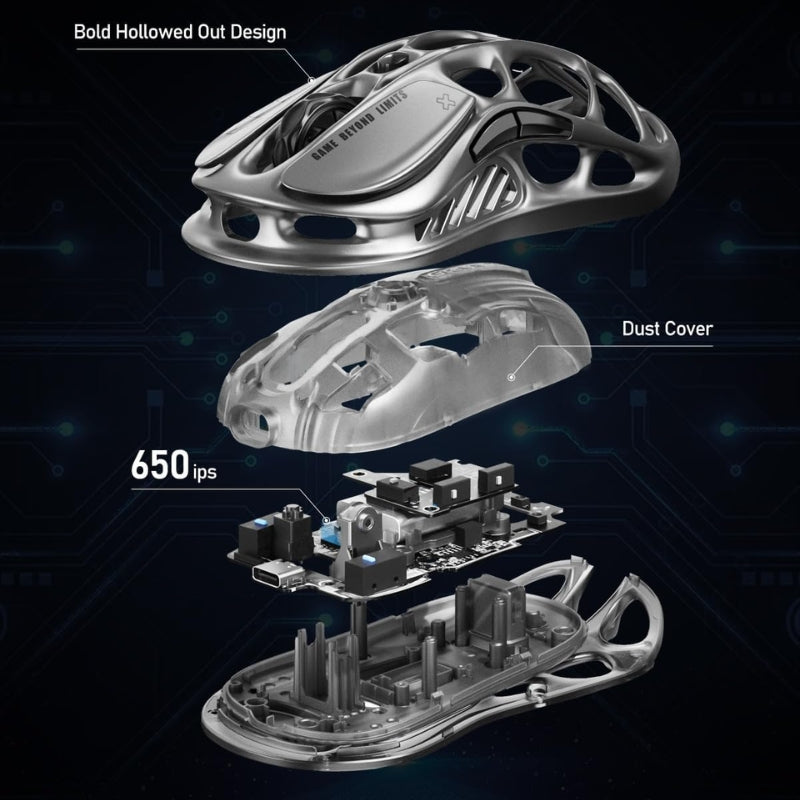 Cargue la imagen en el visor de la galería, GravaStar Mercury M2 Wireless Gaming Mouse with Optical Sensor with 26,000 DPI 79g Lightweight
