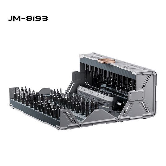 [JM-8193] JAKEMY 180-in-1 Electric Mini Container Smart LED Rectangular Electric Screwdriver Set with 3-Speed Torque - Polar Tech Australia