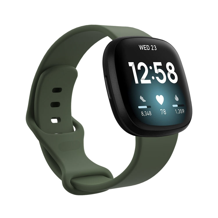 Cargue la imagen en el visor de la galería, Replacement Silicone Band for Fitbit Versa 3 / 4 / Sense  – Soft, Waterproof, Sport Wrist Strap - Polar Tech Australia
