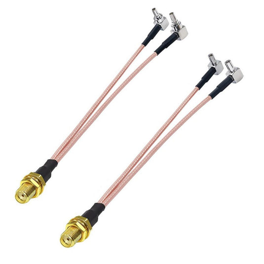 [15cm] SMA Female to Dual TS9 Male Splitter Cable - Polar Tech Australia