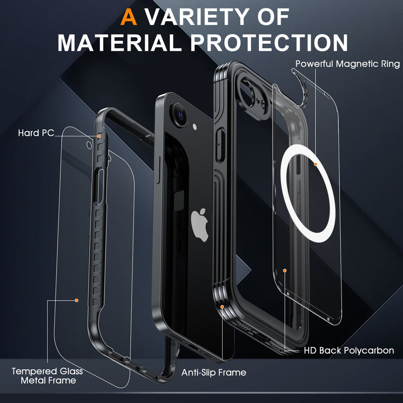 Load image into Gallery viewer, [Magsafe Compatible] Apple iPhone 16e Transparent Shockproof Wireless Charging Case - Polar Tech Australia
