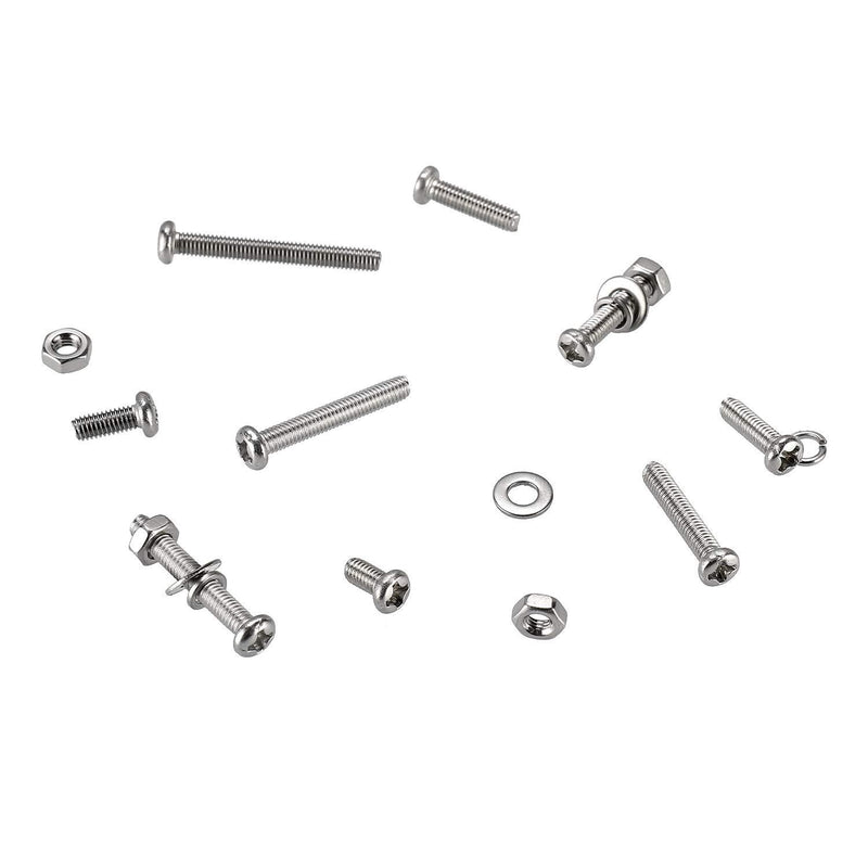 Load image into Gallery viewer, [240 Pieces] Stainless Steel M4 M5 Hex Socket Screws, Bolts, Nuts Washers &amp; Lock Washers Set with Storage Box
