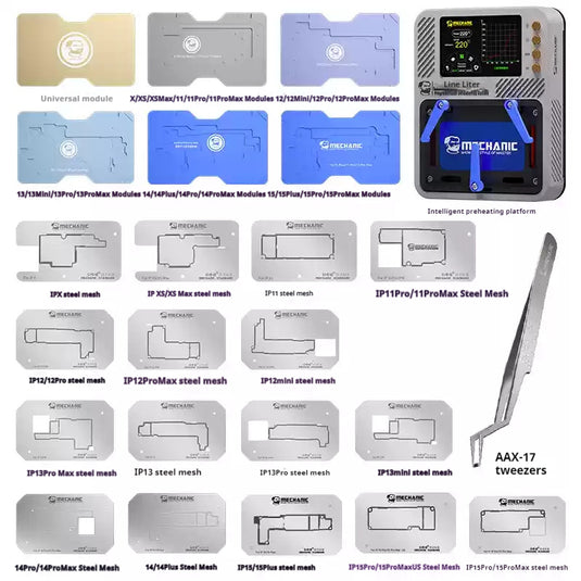 Mechanic Heat Kit Programmable Desoldering Staton for iPhone X to 15Pro Max Motherboard - Polar Tech Australia