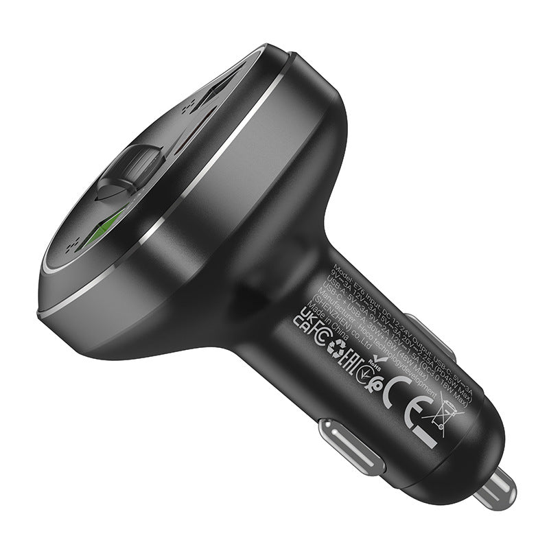 Chargez l&#39;image dans la visionneuse de la galerie, [E76] HOCO 45W Dual Port PD 30W + USB Port QC 3.0 18W Car Charging Adapter With FM Transmitter - Polar Tech Australia
