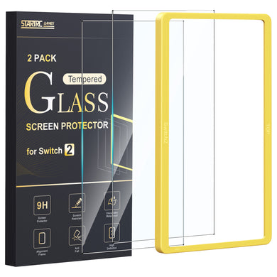 [Easy Automatic Fit] 2Pcs Nintendo Switch 2 - 9H Tempered Glass Screen Protector