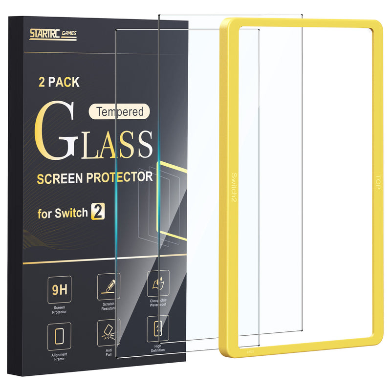 Cargue la imagen en el visor de la galería, [Easy Automatic Fit] 2Pcs Nintendo Switch 2 - 9H Tempered Glass Screen Protector
