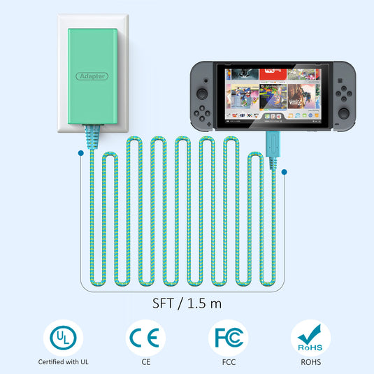 Nintendo Mario Edition SWITCH Charger SWITCH AC Adapter Power Supply - Polar Tech Australia