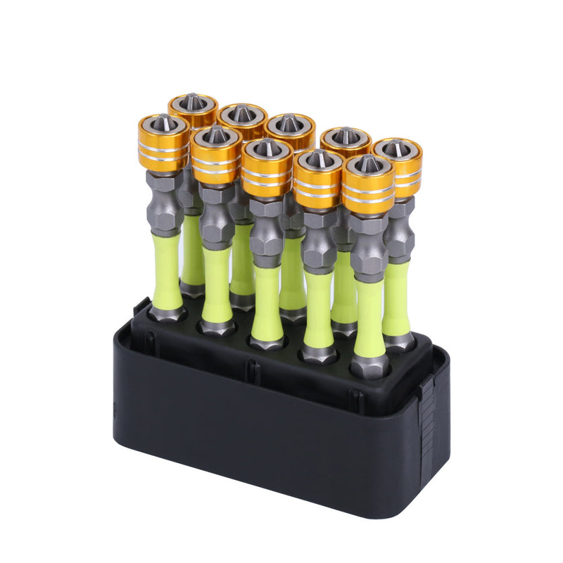Cargue la imagen en el visor de la galería, [10pcs/100mm] Dual Head Magnetic Suction Anti-Shock PH2 Phillips Impact Driver Bit Set
