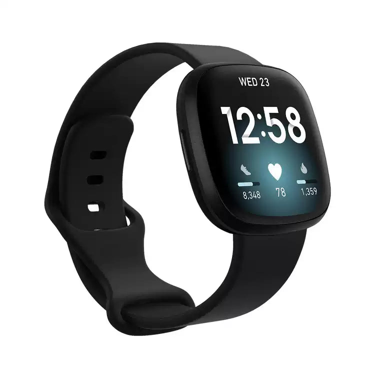 Cargue la imagen en el visor de la galería, Replacement Silicone Band for Fitbit Versa 3 / 4 / Sense  – Soft, Waterproof, Sport Wrist Strap - Polar Tech Australia
