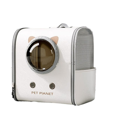 [Up to 10KG] Portable Lightweight Breathable Mesh Transparent Window Pet Cat Dog Carrying Bag