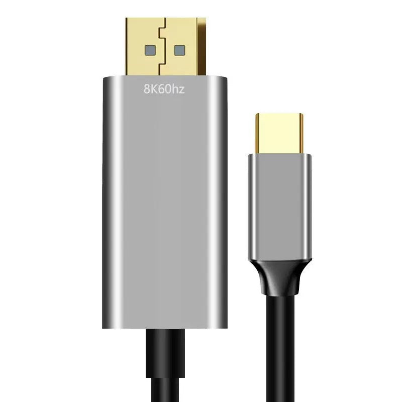 Chargez l&#39;image dans la visionneuse de la galerie, [TYPE-C TO DP] USB-C to Display Port Male 8K 60HZ Cable HDTV TV Digital Smart Converter Cable

