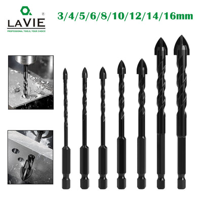 [9 in 1] Concrete Drill Bit Set Cross Carbide Tip Masonry Drill Bits Set (3 - 16mm)