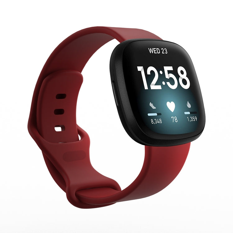 Cargue la imagen en el visor de la galería, Replacement Silicone Band for Fitbit Versa 3 / 4 / Sense  – Soft, Waterproof, Sport Wrist Strap - Polar Tech Australia
