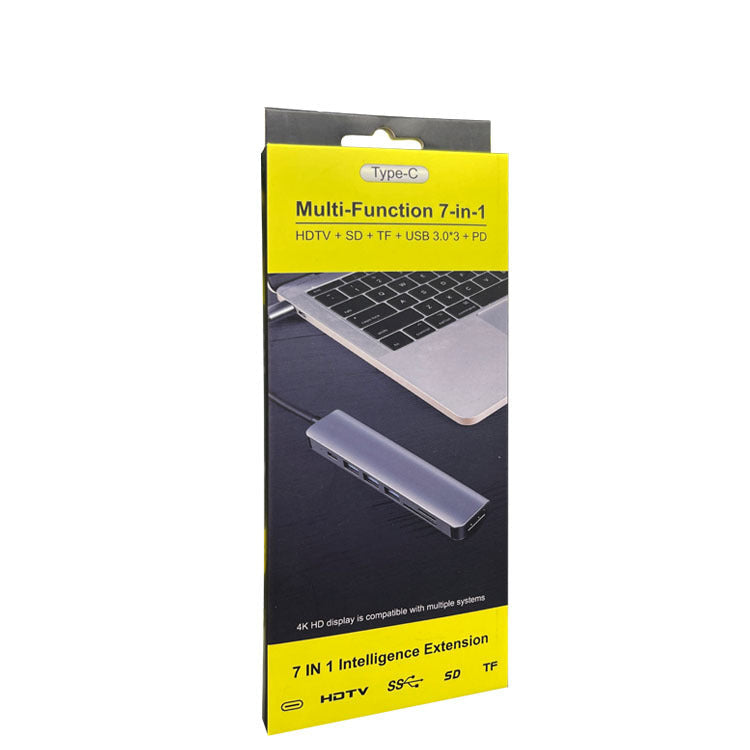 Load image into Gallery viewer, [7 in 1] Universal MacBook Laptop USB-C Type-C Dock Station 100W PD Charging Extension Hub
