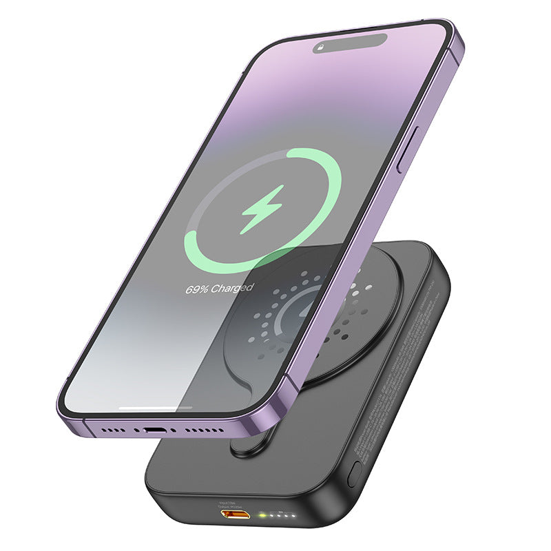 Cargue la imagen en el visor de la galería, [J117A][10000mAh][MagSafe Compatible] HOCO Mini Wireless Magnetic &amp; PD 20W Fast Charging Power Bank - Polar Tech Australia
