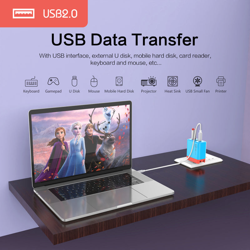Cargue la imagen en el visor de la galería, Switch Dock GaN Fast Charging HDMI Hub Portable Dock - Polar Tech Australia
