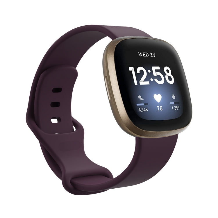 Cargue la imagen en el visor de la galería, Replacement Silicone Band for Fitbit Versa 3 / 4 / Sense  – Soft, Waterproof, Sport Wrist Strap - Polar Tech Australia
