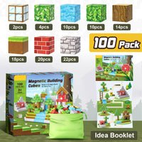Minecraft Magnetic Blocks Magnetic Building Toy - Original Forest Set - Polar Tech Australia