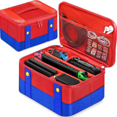 Large Red Mario-themed Carrying Case for Nintendo Switch - Polar Tech Australia